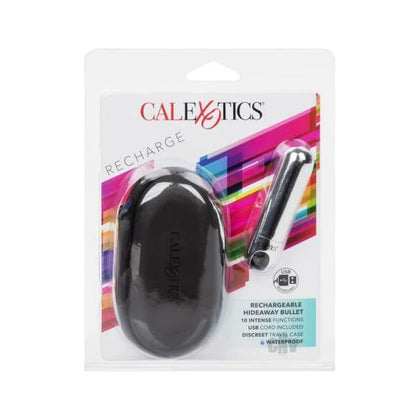 Hidewaway Bullet Silver Rechargeable Stimulator - Model HB-10X - Unisex - Intense Pleasure - Sleek Silver - Adult Naughty Store