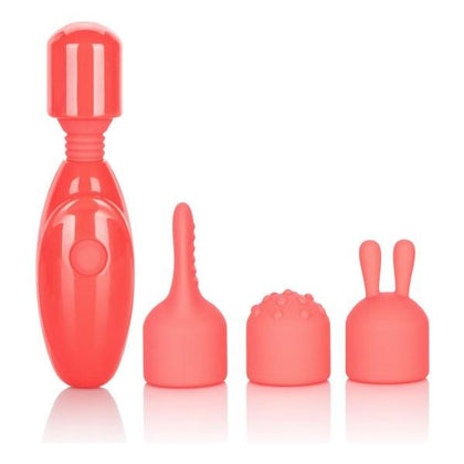 Introducing the SensaPleasure Rechargeable Massager Kit - Model SP-500X - The Ultimate Gender-Inclusive Pleasure Companion for Vibrant Orange Pleasure - Adult Naughty Store