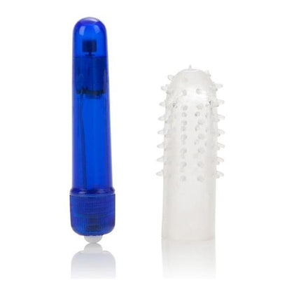 SensaPulse Waterproof Travel Blasters Massager with Silicone Sleeve Blue - The Ultimate Portable Pleasure Companion