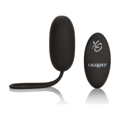 Introducing the SensaSilk™ Silicone Remote Rechargeable Egg Vibrator Black - Model SV-12B: The Ultimate Pleasure Companion for Discreet Satisfaction! - Adult Naughty Store