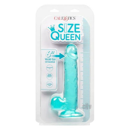 Introducing the Size Queen 6 Blue Lifelike Dildo - The Ultimate Pleasure Companion!