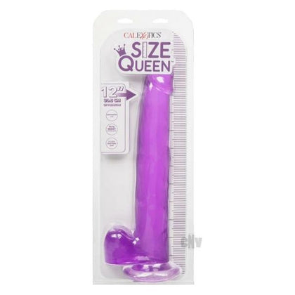 Introducing the Size Queen 12 Purple Lifelike Dildo - The Ultimate Pleasure Experience