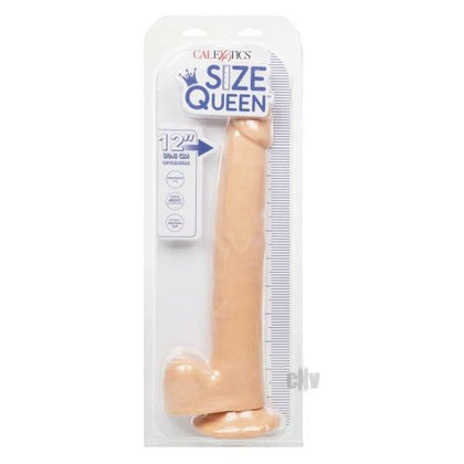 Size Queen 12 Vanilla - Realistic 12/30.5 cm Suction Cup Dildo for Women - Pleasure in Every Direction