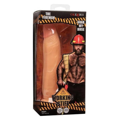 Working Stiff The Fireman - Lifelike Bendable Dildo for Intense Pleasure - Model X123 - Male - Anal and Vaginal Stimulation - Fiery Red
