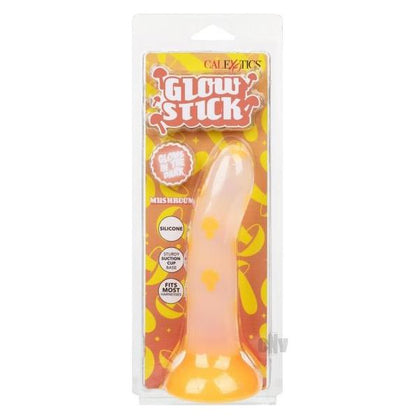Introducing the Luv Luxe Glow Stick Mushroom Dildo Model LS-400 for All Genders - Orange