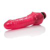 Introducing the SensaToys Hot Pink Clitterific Lifelike Vibrating Dildo - Model 8XJ-2001: A Pleasure-Packed Delight for Women - Adult Naughty Store