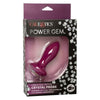 California Exotic Novelties Power Gem Vibrating Petite Crystal Probe Purple - Model PGP-001 - For Women - Intense Pleasure - Lavish Purple - Adult Naughty Store