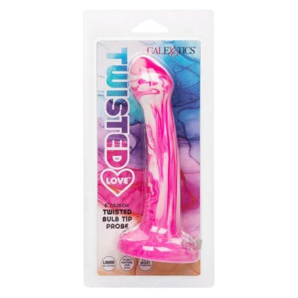 Introducing the Luxe PleasureCo™ TLP-001 Twisted Loveandtrade; Twisted Bulb Tip Probe - Premium Liquid Silicone Toy for Mind-Blowing Pleasure - Women's G-Spot Stimulation - Pink