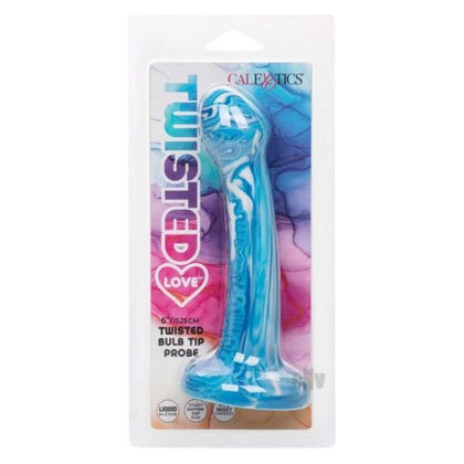 LuxuriaX Sensual Delights Twisted Loveandtrade; Twisted Bulb Tip Probe Blue - Premium Liquid Silicone Pleasure Toy for Ultimate Satisfaction