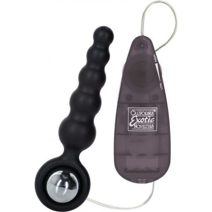 Booty Call Booty Shaker Anal Probe Black - Premium Silicone 4-inch Probe with Removable Stimulator - Powerful Multi-Speed Vibrations - Gender-Neutral Pleasure Toy