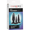 Introducing the Pliable Anal Trainer Kit 3 Butt Plugs - Model AT-3BPB: Unleash Ultimate Pleasure in Black!