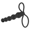 Adam's Silicone Beaded Double Rider Black - Premium Double Penetration Probe for Men - Model DPD-1001 - Enhance Erection and Testicular Support - Hygienic and Body-Safe - Intensify Pleasure i - Adult Naughty Store