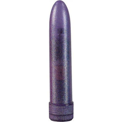 Shanes World Sparkle Vibes 5 Inch Purple - Powerful Multi-Speed Glitter Finished Vibrator for Women - Intense Pleasure in a Petite Package - Adult Naughty Store