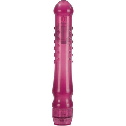 Introducing the Turbo Gliders Raspberry Crush Red Vibrator - Model TGV-650: Powerful Waterproof Massager with Stimulating Nodules for Sensational Pleasure