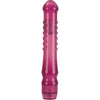 Introducing the Turbo Gliders Raspberry Crush Red Vibrator - Model TGV-650: Powerful Waterproof Massager with Stimulating Nodules for Sensational Pleasure - Adult Naughty Store