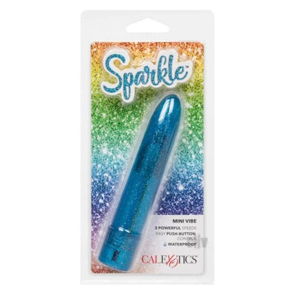 Sparkle Mini Vibe Blue - Powerful Bullet Massager for Sensual Pleasure - Model SMV-001 - Unisex - Intense Stimulation for All Your Erotic Zones - Adult Naughty Store