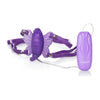 Introducing the PleasureBurst Venus Butterfly 2 Purple Hands Free Strap On: The Ultimate Pleasure Experience - Model VB2P-HFSO