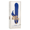 Introducing the SensaToys Jack Rabbit Rotating Beaded Rabbit Vibrator Blue - Model XR-500X: The Ultimate Pleasure Experience for Women! - Adult Naughty Store