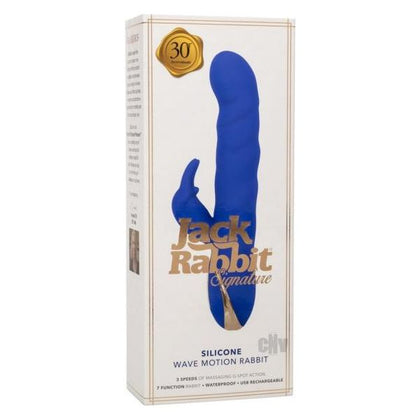 Jack Rabbit Signature Wave Motion Rabbit Vibe - Model Blu 30th Anniversary Edition - Women's Dual Stimulator Toy in Blue