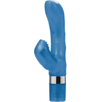 G Kiss Multispeed Waterproof 4 Inch Blue Dual Motor G-Spot and Clitoral Vibrator