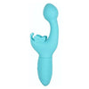 SensaToys Rechargeable Butterfly Kiss Blue Vibrator - Model BKBV-001: A Luxurious Pleasure Companion for Women - Adult Naughty Store