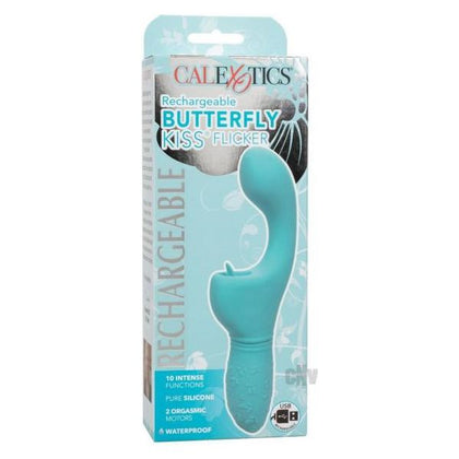 Sensuelle Butterfly Kiss Flicker Blue - Rechargeable G-Spot Stimulator and Clitoral Teaser for Women - Adult Naughty Store