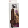 Power Stud Cliterrific Waterproof Brown Dildo - Model PS-1001 - Women's Intense G-Spot Stimulation - Rich Chocolate Hue - Adult Naughty Store