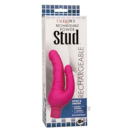 Power Stud® Over and Under Dual Penetrating Vibrator - Model PSOU-001 - For Intense Pleasure - Pink