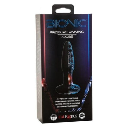 Bionic Pressure Rimming Probe - 7 Function Intense Vibration, Pulsation, and Escalation - Premium Silicone - Model BP-500 - Waterproof - USB Rechargeable - For Ultimate Pleasure - Black - Adult Naughty Store