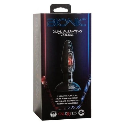 Bionic Dual Pulsating Probe - The Ultimate Intimate Pleasure Experience for All Genders - Model BDP-7X - Intense Vibration, Pulsation, and Escalation - Premium Silicone - Waterproof - USB Rec - Adult Naughty Store