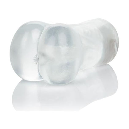 Introducing the SensaPleasure™ Tight Ass Clear Stroker - Model ST-500X: Ultimate Pleasure for Men, Anatomically Correct Chamber, Transparent - Adult Naughty Store