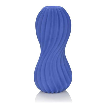 Apollo Dual Stroker Blue - Intense Pleasure for Men - Model DS-200 - Reversible Dual Texture - Thermoplastic Elastomers (TPE) - 6.5