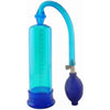 Introducing the Blue Head Coach Erection Pump 7.5 Inch - For Enhanced Pleasure and Performance - Adult Naughty Store