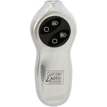 Sterling Collection SC-DC7 Dual Controller for 2 Independent Plug-In Bullets - Versatile Power Control for Ultimate Pleasure - Unisex - Multi-Speed Vibrations - Silver - Adult Naughty Store