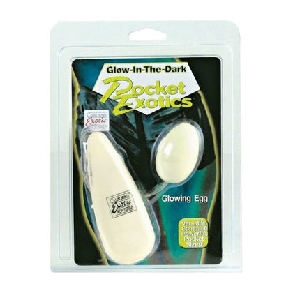 Pocket Exotics Glowing Egg Glow In The Dark 2 Inch Ivory - Powerful Vibrating Egg for Intense Pleasure and Sensual Glow

Introducing the Pocket Exotics Glowing Egg Ivory 2 Inch - A Sensationa - Adult Naughty Store