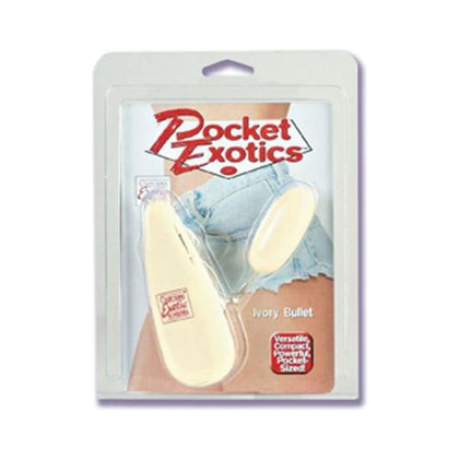 Pocket Exotics Ivory Bullet Multispeed 2.1 Inch Ivory - Powerful and Portable Pleasure for All Genders