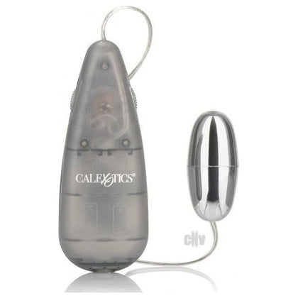 Silver Pleasure Teardrop Bullet - Model AA1 - Intimate Massager for All Genders - Powerful Stimulation for Internal and External Pleasure - Adult Naughty Store