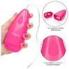 Introducing the PleasureX Waterproof Gyrating Bullet Vibrator - Model PX-2000 - Pink - Adult Naughty Store