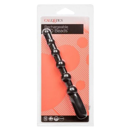 Introducing the Luxe Pleasure X-10 Rechargeable Anal Beads: The Ultimate Gender-Inclusive Delight for Unforgettable Anal Pleasure in Exquisite Black