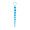 Introducing the X-10 Beads Graduated Anal Beads 11 Inch - Blue: The Ultimate Pleasure Experience for All Genders and Unforgettable Backdoor Bliss - Adult Naughty Store