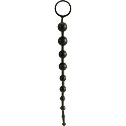 Superior X 10 Beads Graduated Anal Beads 11 Inch Black - The Ultimate Pleasure Experience for All Genders - Adult Naughty Store