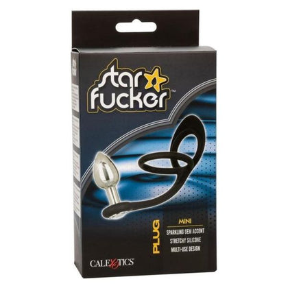 Star Fucker Mini Plug - Silicone Dual Enhancer and Aluminum Alloy Probe - Model SF-150 - Unisex Anal Pleasure - Black - Adult Naughty Store