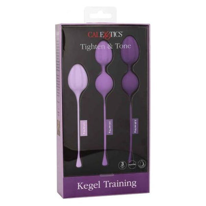 CalExotics Kegel Training 3-Piece Set - Purple: The Ultimate Pelvic Floor Strengthening Kit for Enhanced Pleasure and Confidence