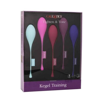 CalExotics Kegel Training 5pc Set - Deluxe Pelvic Floor Exercisers for Women - Model K5-100 - Intimate Pleasure and Fitness - Assorted Colors