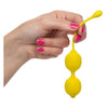 Introducing the PleasureMax™ Lemon Kegel Training Set - Model 2.5F | Pelvic Floor Exercisers for Women | Enhanced Sexual Pleasure | Vibrant Yellow - Adult Naughty Store