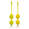 Introducing the PleasureMax™ Lemon Kegel Training Set - Model 2.5F | Pelvic Floor Exercisers for Women | Enhanced Sexual Pleasure | Vibrant Yellow - Adult Naughty Store