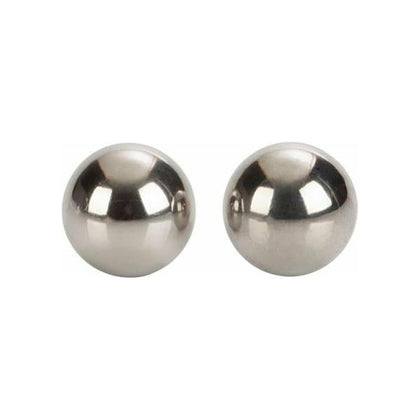 Euphoria Metallic Weighted Orgasm Balls - Model 2.0 - Unisex - Intimate Pleasure - Silver - Adult Naughty Store