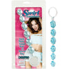 Crystalessence Swirl Pleasure Beads - Model 8 Inch Blue - Unisex Anal Sex Toy - Adult Naughty Store