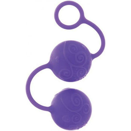 Posh Silicone O Balls Purple - Luxurious Silicone Weighted Orgasm Balls for Kegel Exercises - Model O-17: Women's Pleasure - Purple - Adult Naughty Store