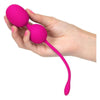 Introducing the SensationSeeker Rechargeable Dual Kegel Pink 12 Intense Functions Vibrating Balls for Women - The Ultimate Pleasure Experience - Adult Naughty Store